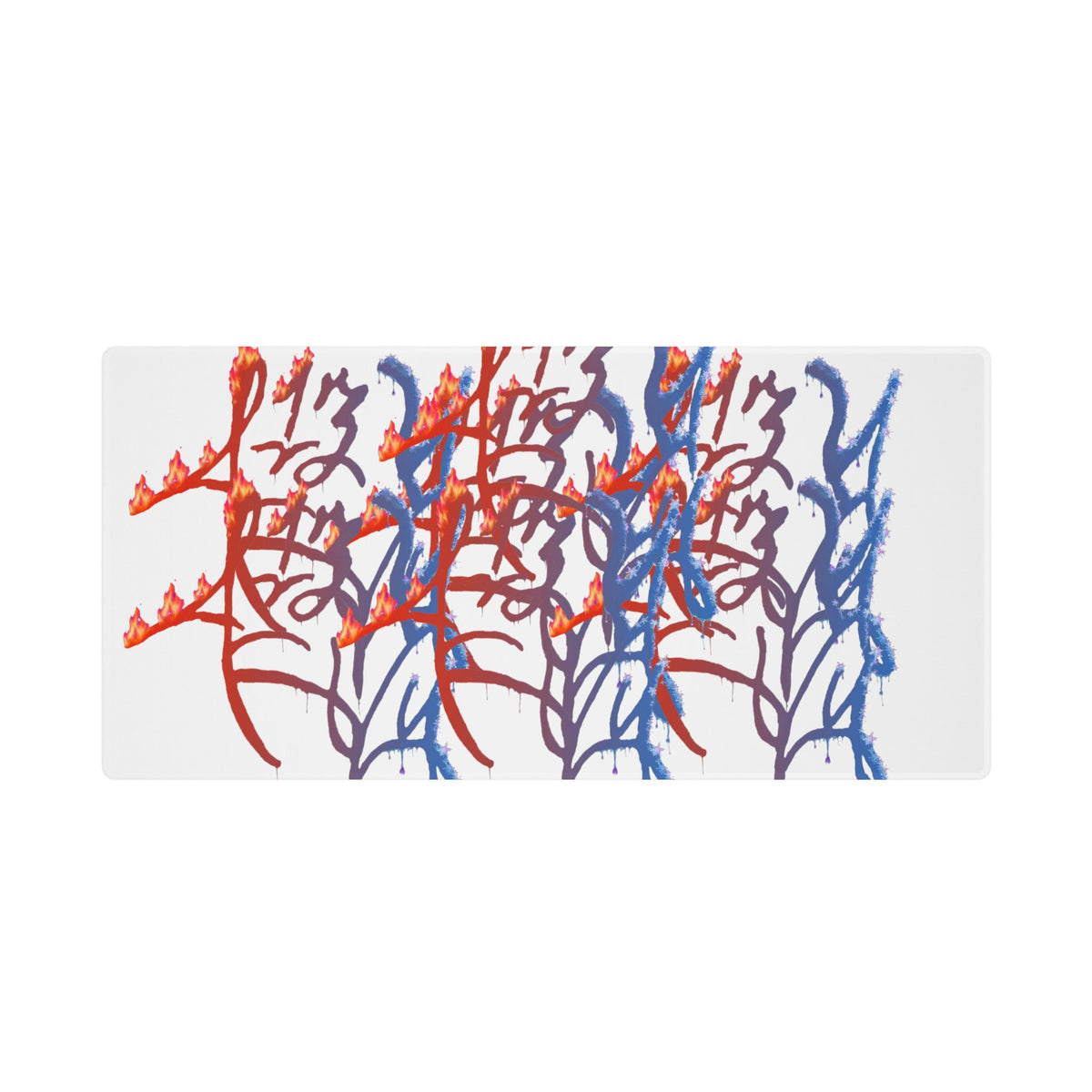 LZThir13 Fire & Ice Desk Mat