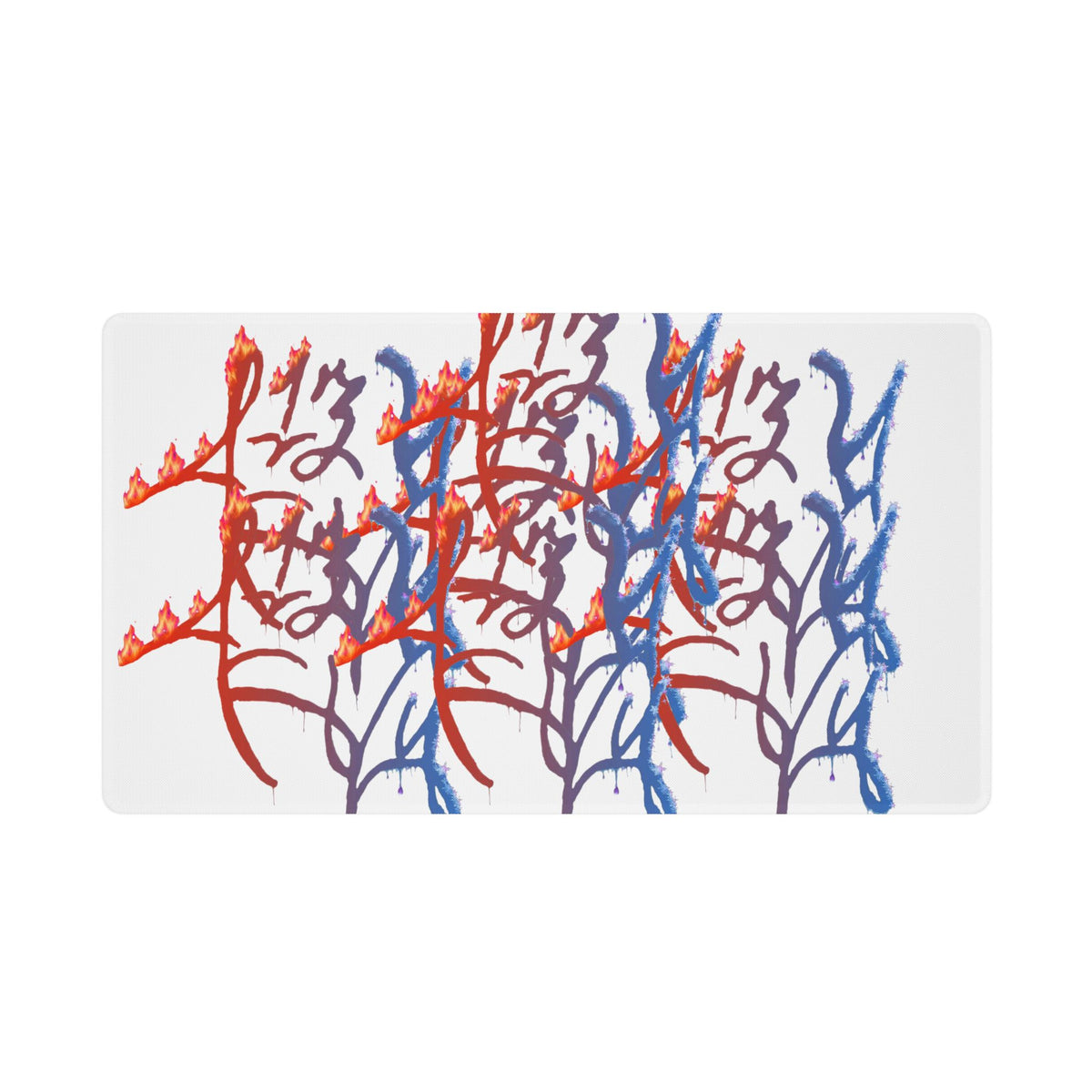 LZThir13 Fire & Ice Desk Mat