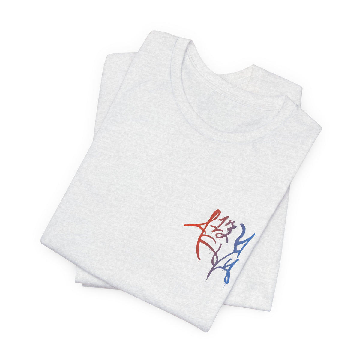 Graphic Tee — Abstract Black Calligraphy Design