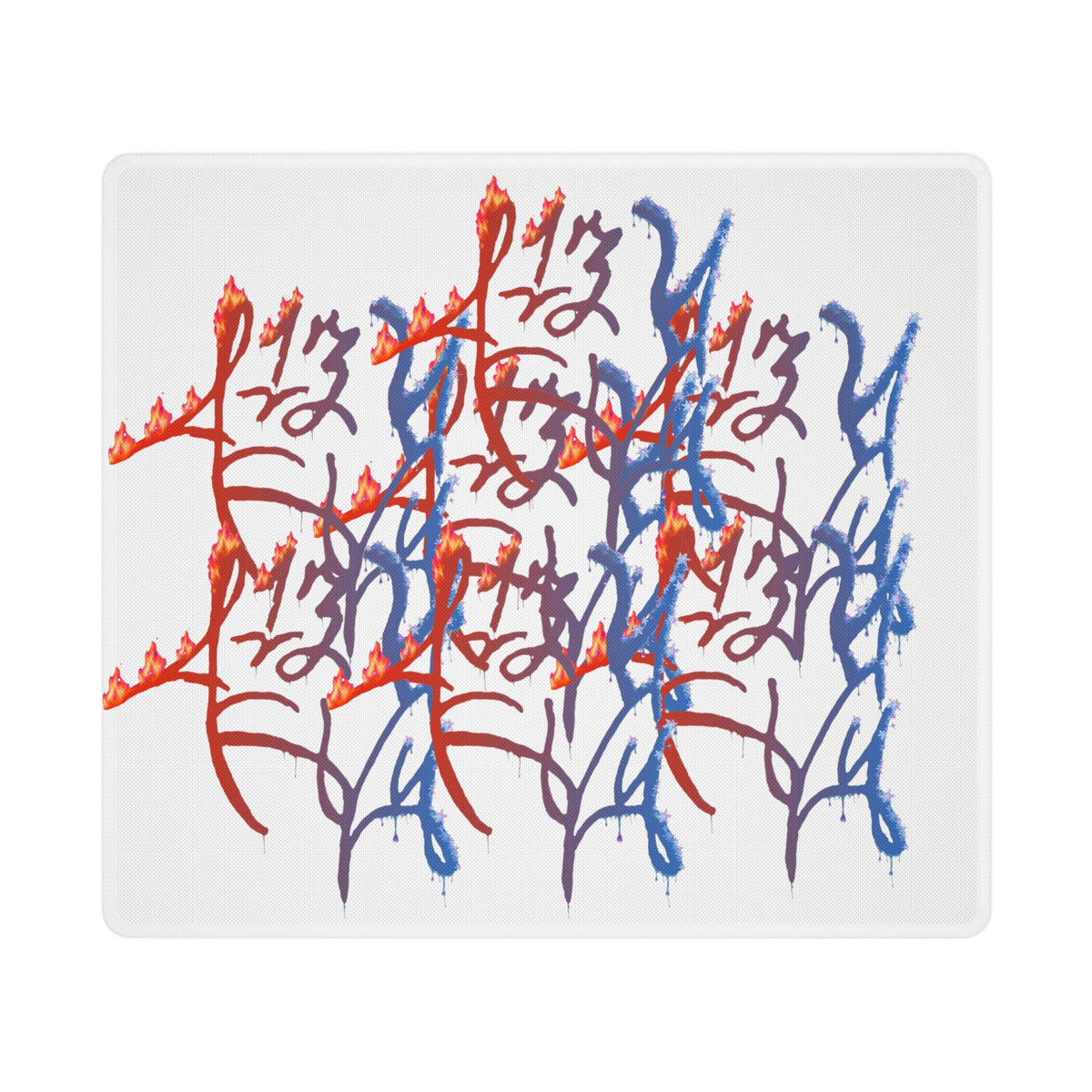 LZThir13 Fire & Ice Desk Mat