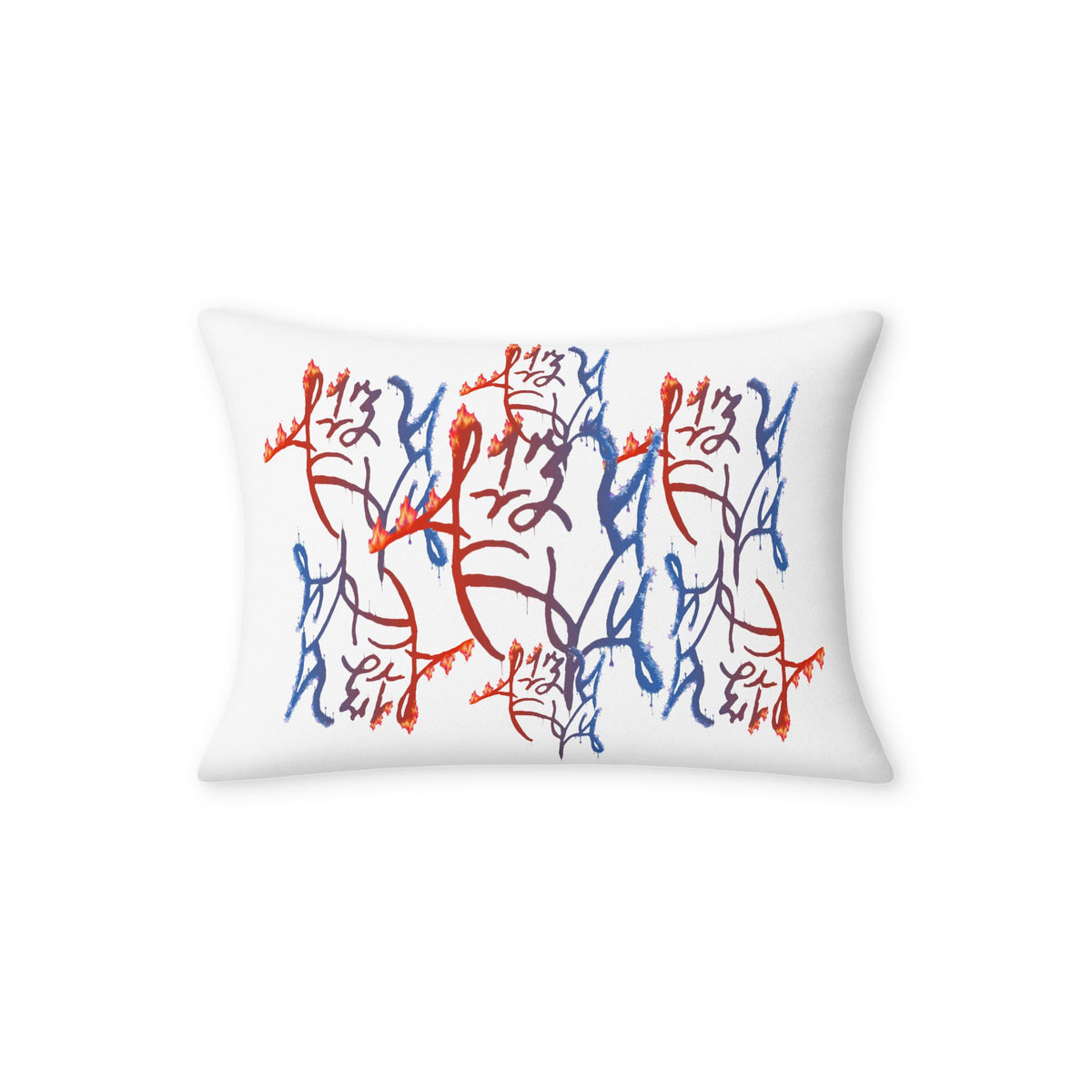 LZThir13 Fire & Ice Throw Pillow