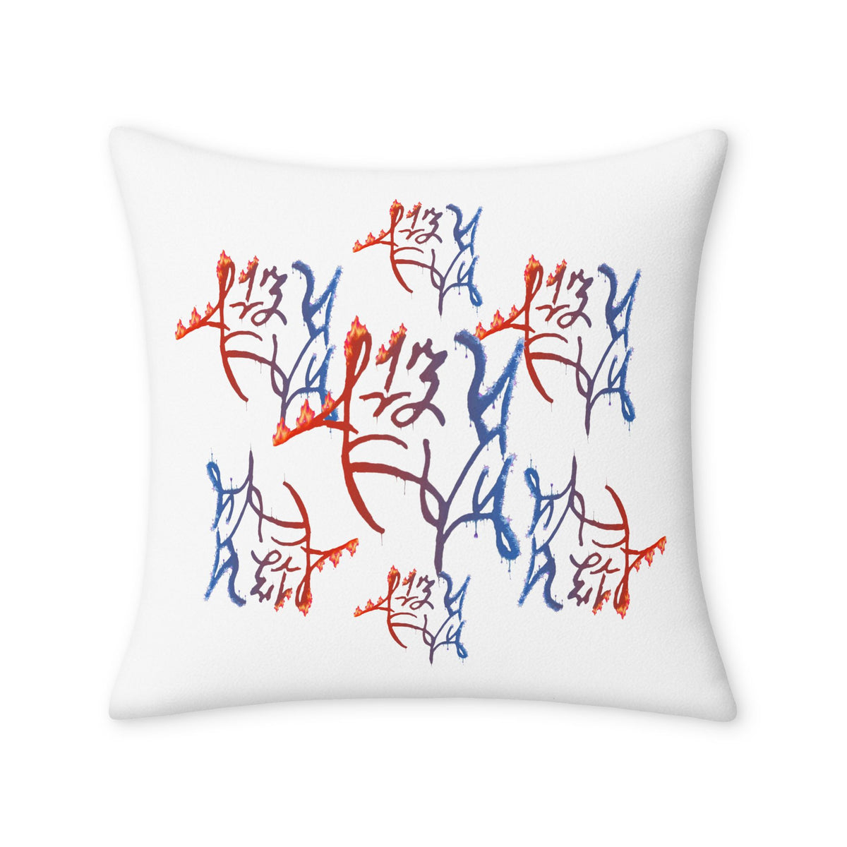 LZThir13 Fire & Ice Throw Pillow