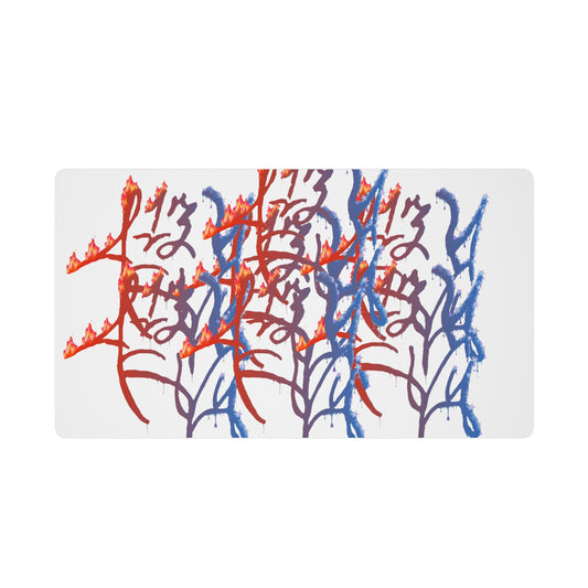 LZThir13 Fire & Ice Desk Mat