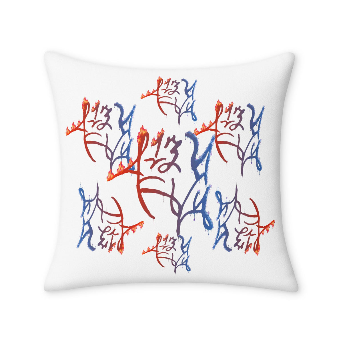 LZThir13 Fire & Ice Throw Pillow
