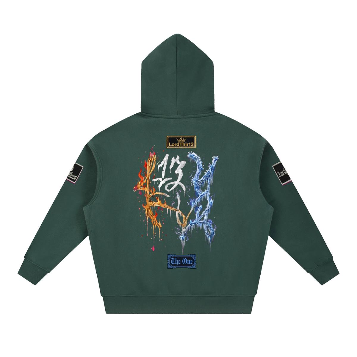 LZThir13 Fire & Ice Hoodie – Dark Edition