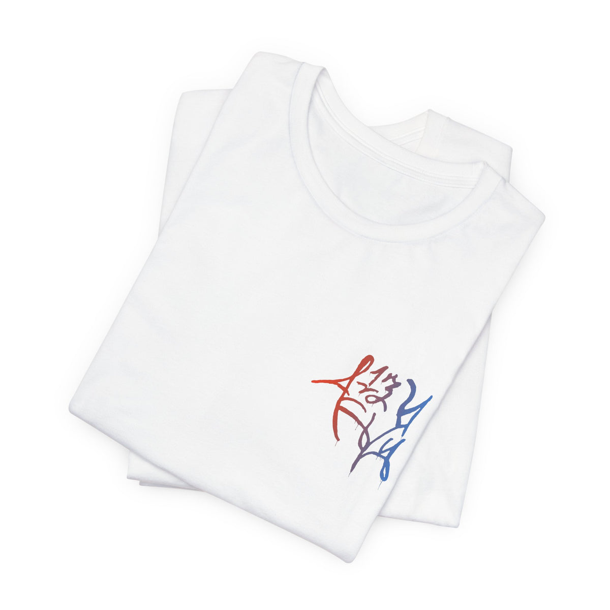Graphic Tee — Abstract Black Calligraphy Design