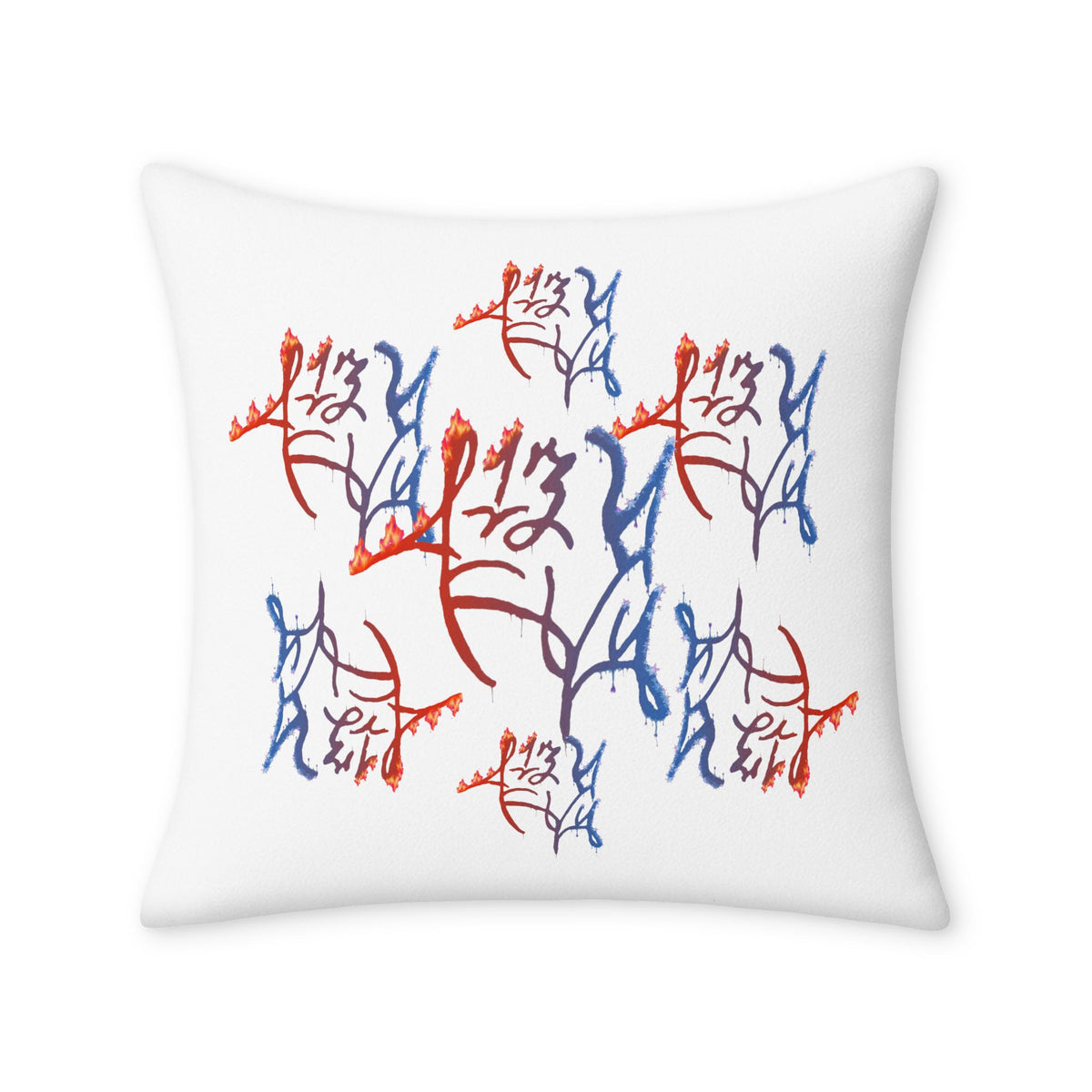 LZThir13 Fire & Ice Throw Pillow
